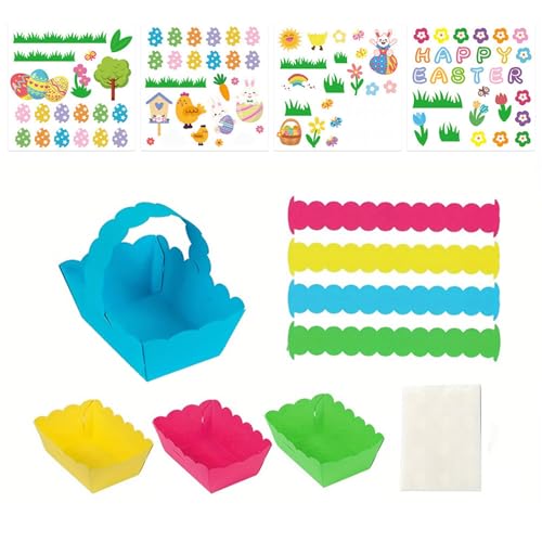 Set Von 8 Osterkörben Mit Farbenfrohen Aufklebern Ideal Für Kinder Kreatives Handwerksprojekt Kinder Festival Aktivitätsspielzeug Spielzeug Set Von 8 Osterkörben Mit Farbenfrohen Aufklebern Ideal Für Kinder Kreatives Handwerksprojekt Kinder Festival Aktivitätsspielzeug Spielzeug von SLXLYH