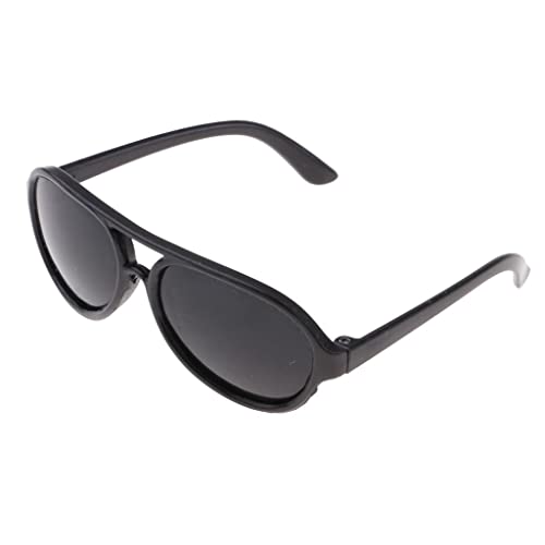 SM SunniMix 1 Paar Spielzeugpuppenbrille Brillen Sonnenbrillen Eyewear Zubehör für 25cm SpielzeugSpielzeugpuppe, Schwarz von SM SunniMix