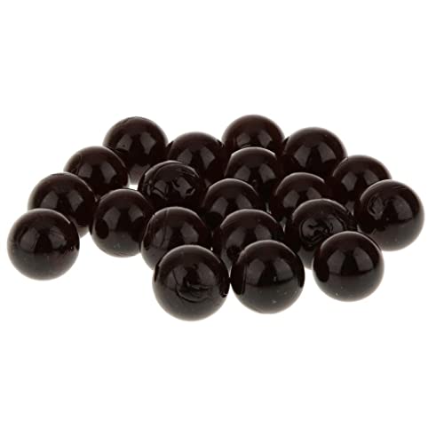 SM SunniMix 20pcs 16 mm gemischte Murmeln Murmelset Glasmurmeln, Schwarz von SM SunniMix