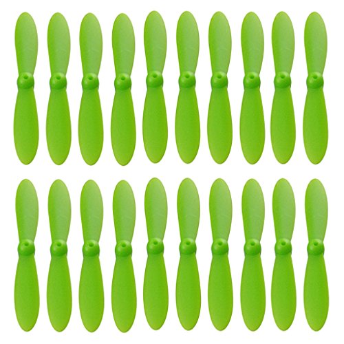 SM SunniMix 20pcs RC Drohnen Propeller, Ersatzflügel Propeller Set für Quadcopter, Grün von SM SunniMix