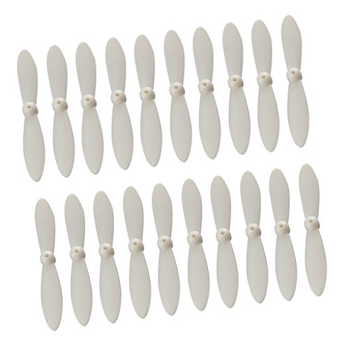 SM SunniMix 20pcs RC Drohnen Propeller, Ersatzflügel Propeller Set für Quadcopter, Weiß SM SunniMix 20pcs RC Drohnen Propeller, Ersatzflügel Propeller Set für Quadcopter, Weiß von SM SunniMix