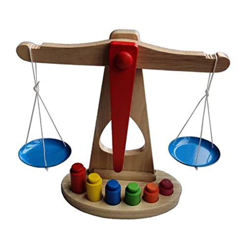SM SunniMix Balkenwaage Kinderwaage aus Holz, Zubehör für die Frühe Entwicklung von Vorschulkindern. Gewichten, mehr als 3 SM SunniMix Balkenwaage Kinderwaage aus Holz, Zubehör für die Frühe Entwicklung von Vorschulkindern. Gewichten, mehr als 3 von SM SunniMix
