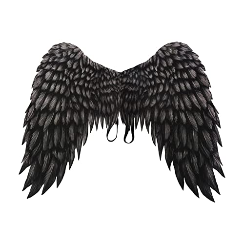 SM SunniMix Große Engelsflügel, Halloween Angel Wings Black Fairy Wings, 3D Engelsflügel Fee Flügel Kostüm, Engelsflügel als Accessoire für Damen Kostüm Halloween Karneval Mottoparty, Schwarz SM SunniMix Große Engelsflügel, Halloween Angel Wings Black Fairy Wings, 3D Engelsflügel Fee Flügel Kostüm, Engelsflügel als Accessoire für Damen Kostüm Halloween Karneval Mottoparty, Schwarz von SM SunniMix
