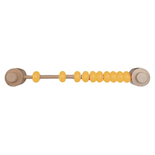 SM SunniMix Montessori Busy Board DIY Zubehör Rote Perlen, Sensory Board Teile, Feinmotorik Lernpuzzles Lehrhilfen, Holz Reisespielzeug, Vorschulspielzeug für Kinder Kindergarten, Gelb von SM SunniMix
