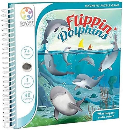 SmartGames - Flippin' Dolphins, Magnetic Puzzle Game with 48 Challenges, 7+ Years von SmartGames