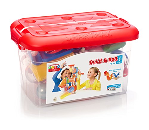 SMARTMAX - Build & Roll, Construction Set with Magnets and Tubes, 44 pieces, 3+ Years von SMARTMAX
