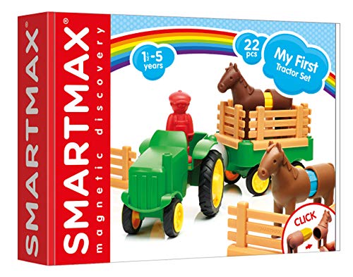SMARTMAX - My First Tractor Set, Construction Toy, 22 Pieces, 1 1/2-5 Years von SMARTMAX