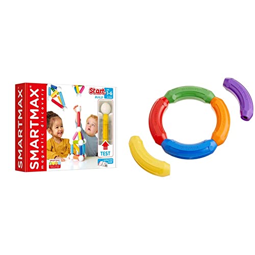 SMARTMAX Start Plus 23-teilig-Magnetspiel SMX309 & SMART NV/SA SMX 101 Zusatzpaket für Magnetisches Konstruktionsspielzeug von SMARTMAX