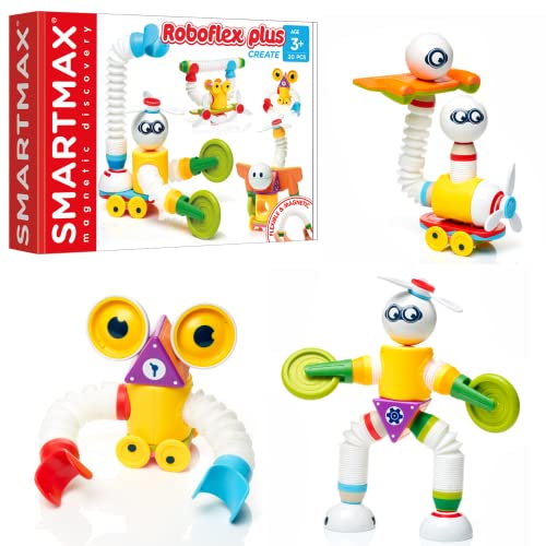 SMARTMAX - Roboflex Plus, magnetisches Entdeckungsspielset, 20-teilig, 3+ Jahre von SMARTMAX