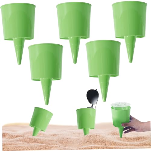 SMELEYOU Beach Cuphalter 5pcs Plastik Sandbecher Halter für Getränke Telefon Sonnenbrille Key Multifunktional Beach Drinkhalter für Sandreisen Sommer 3.9x3, 9 x 6, 3 Zoll SMELEYOU Beach Cuphalter 5pcs Plastik Sandbecher Halter für Getränke Telefon Sonnenbrille Key Multifunktional Beach Drinkhalter für Sandreisen Sommer 3.9x3, 9 x 6, 3 Zoll von SMELEYOU