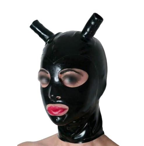 SMGZC Latex Kopfmaske Gummi Haube Maskieren Latex Masken Kopfhaube Latex Maske Für Cosplay Party (S) von SMGZC