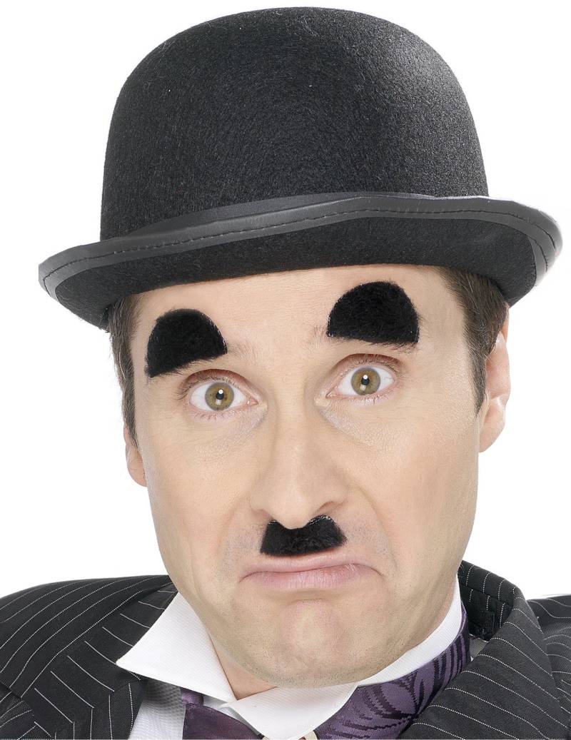 20er-Jahre Augenbrauen und Bart Set schwarz von SMIFFY'S