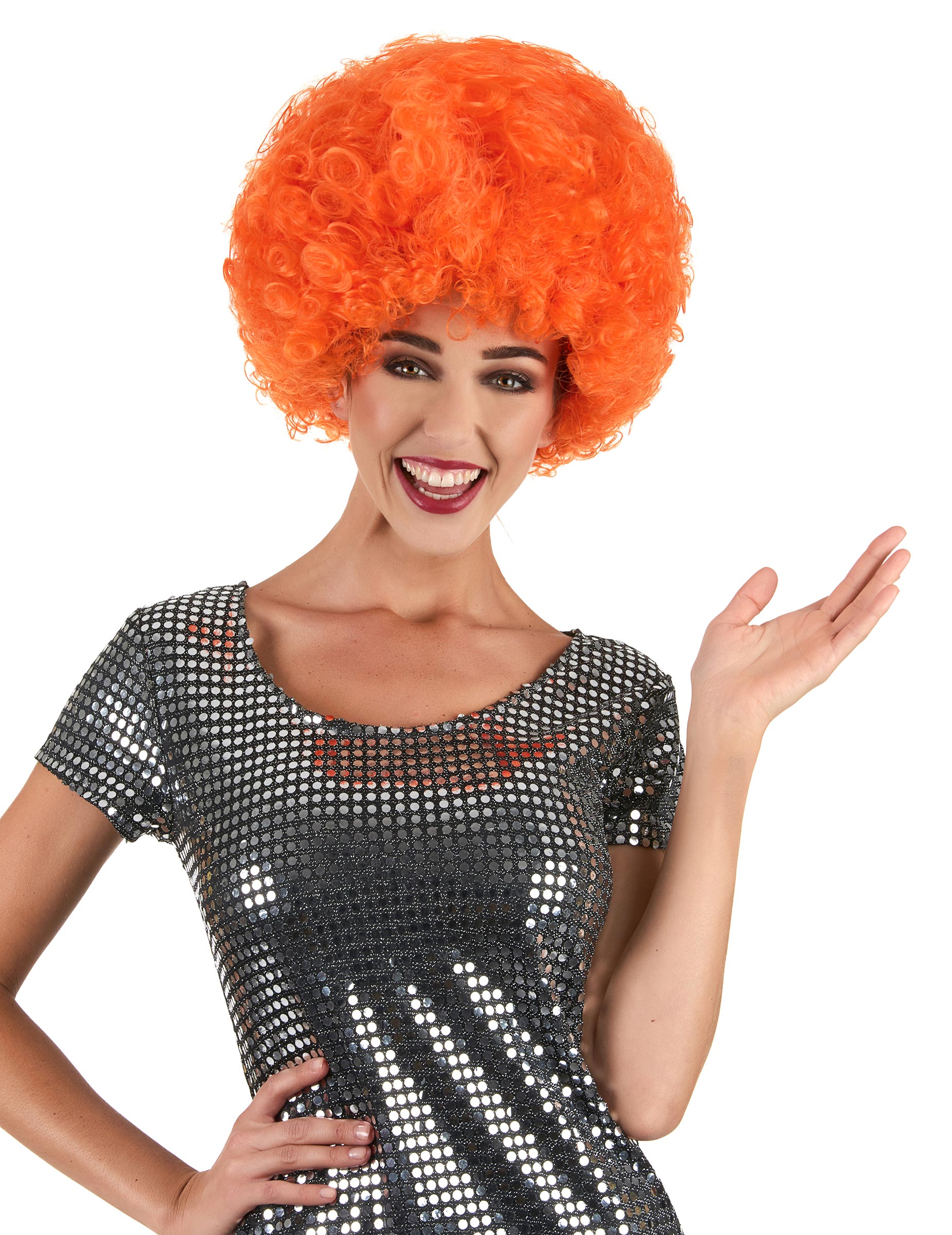 Afro-Perücke orange Afro-Perücke orange von SMIFFY'S
