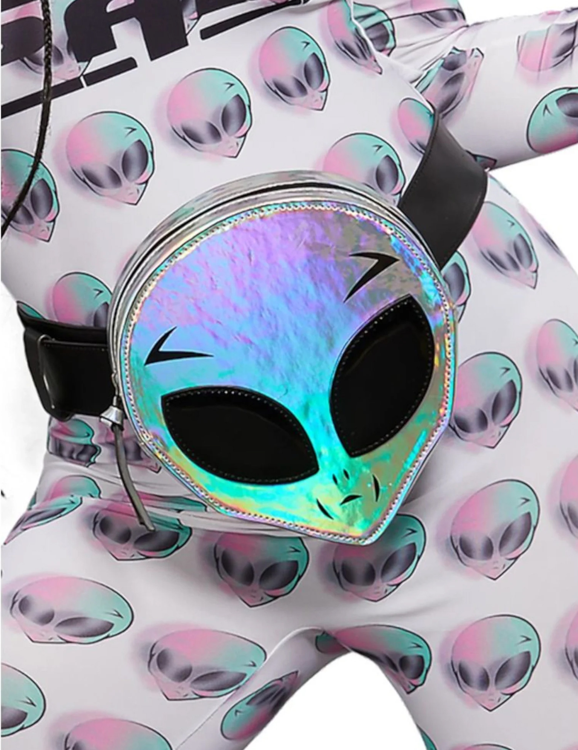 Alien-Kopf Gürteltasche holo von SMIFFY'S