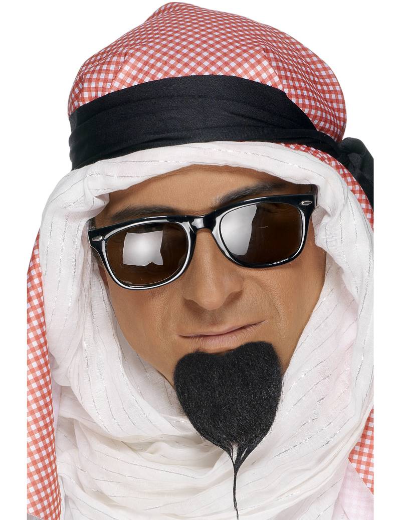 Araber Scheich Bart Kostümzubehör schwarz von SMIFFY'S