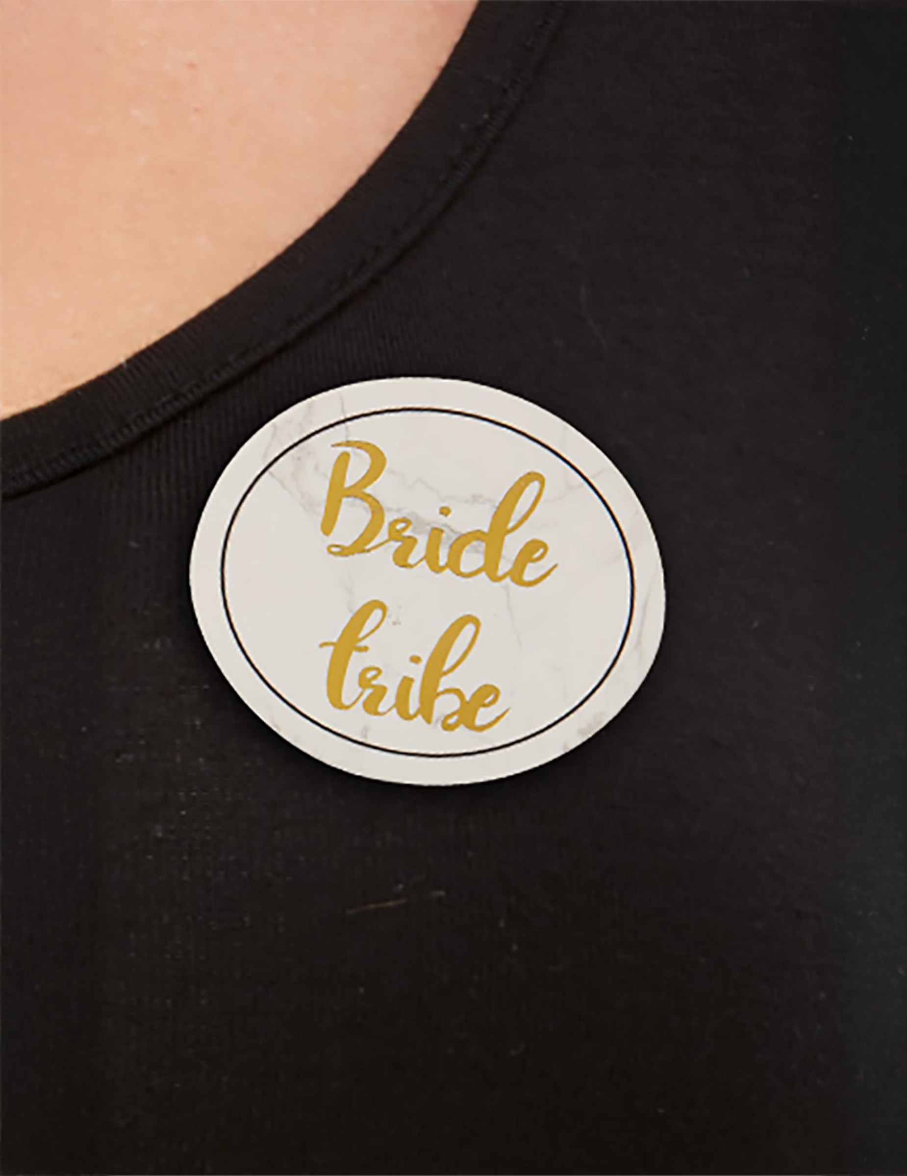 Bride to be Sticker-Set 5 Stück weiß-gold von SMIFFY'S