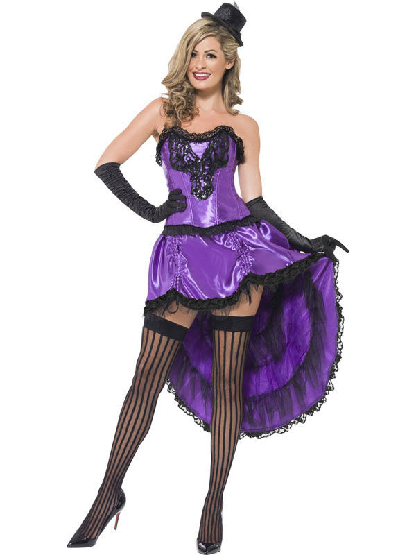 Burlesque Showgirl Damenkostüm violett-schwarz Burlesque Showgirl Damenkostüm violett-schwarz von SMIFFY'S