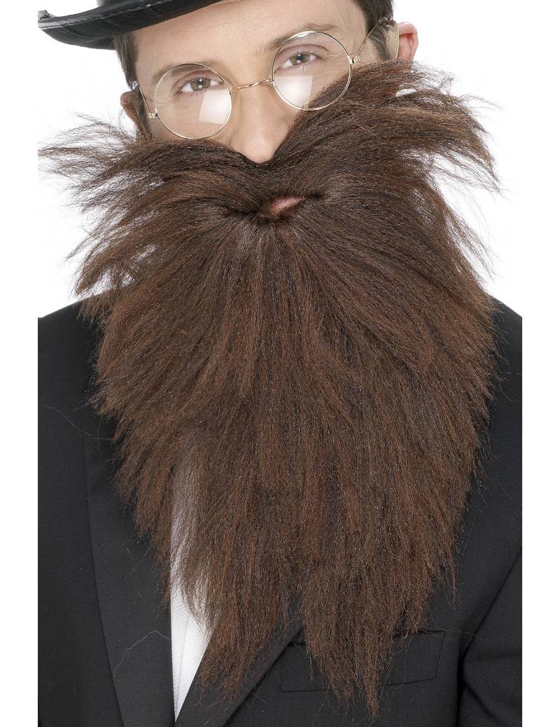 Buschiger Vollbart braun von SMIFFY'S