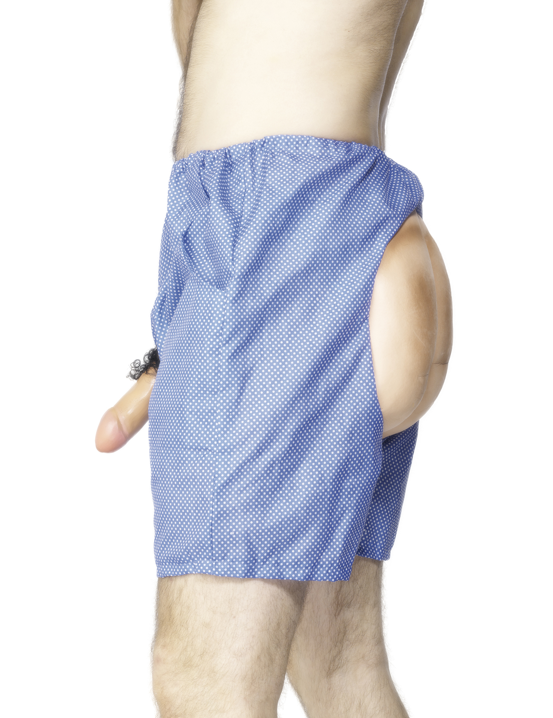 Exhibitionisten Unterhose blau-weiss von SMIFFY'S