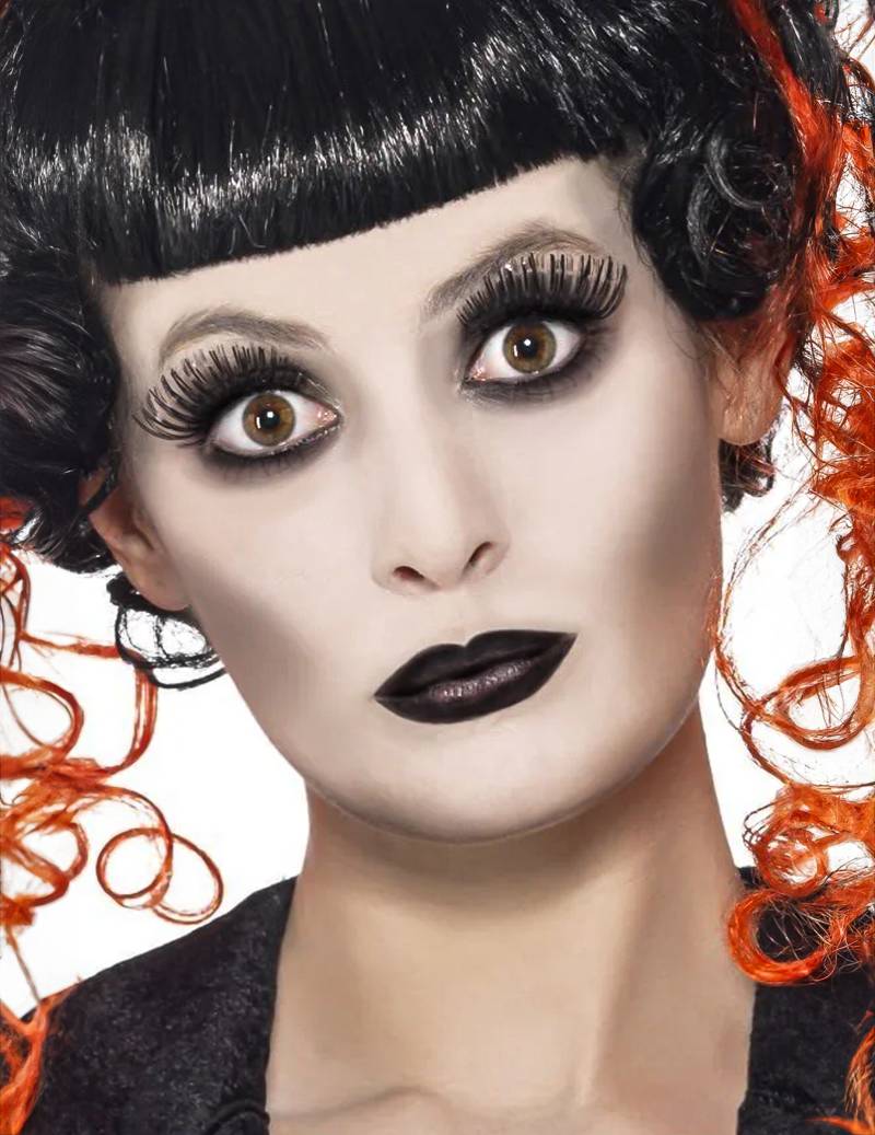 Gothic Make-Up-Set Halloween weiss-schwarz 9g von SMIFFY'S