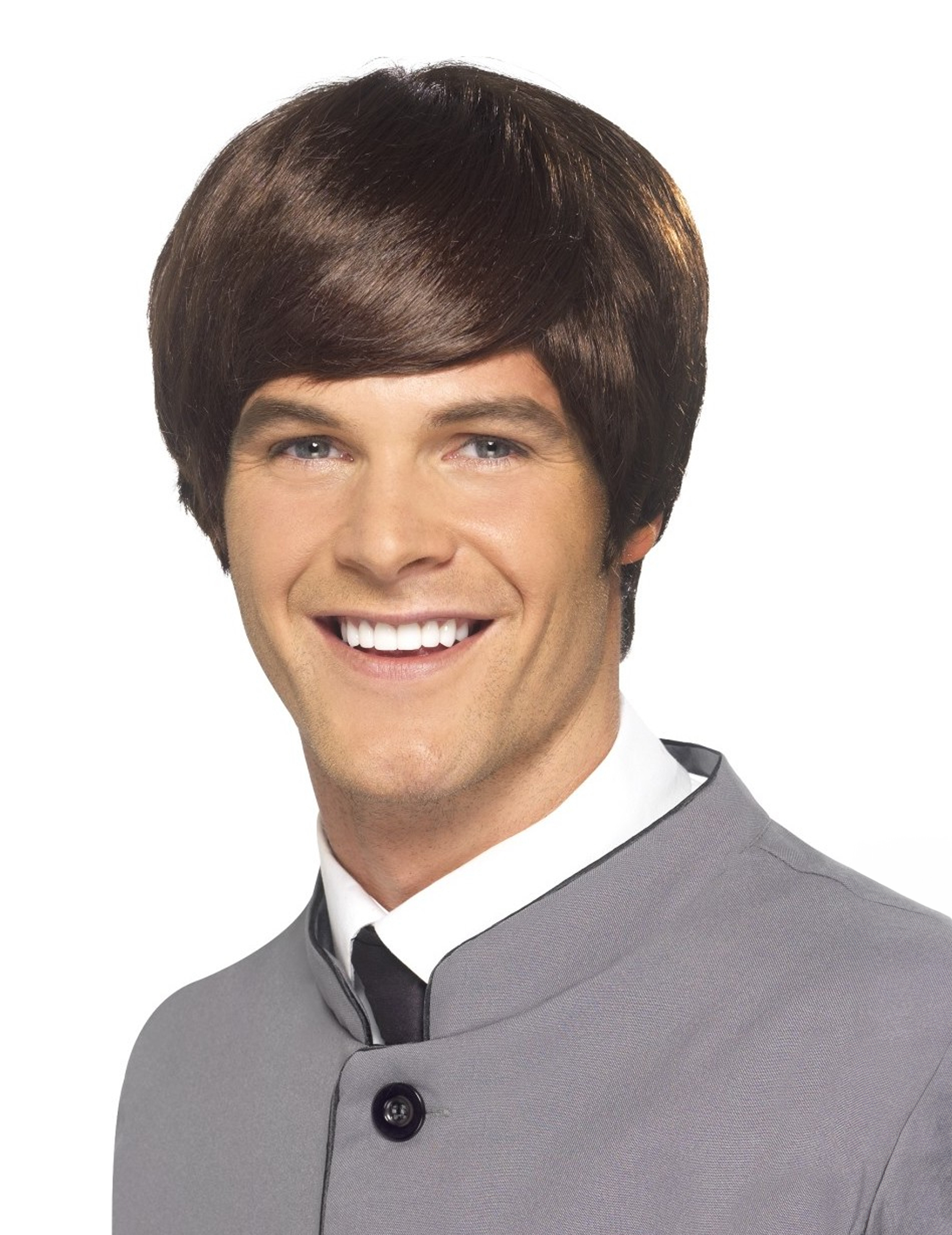 Herren Perücke 50er-Kostümaccessoire kurz braun Herren Perücke 50er-Kostümaccessoire kurz braun von SMIFFY'S
