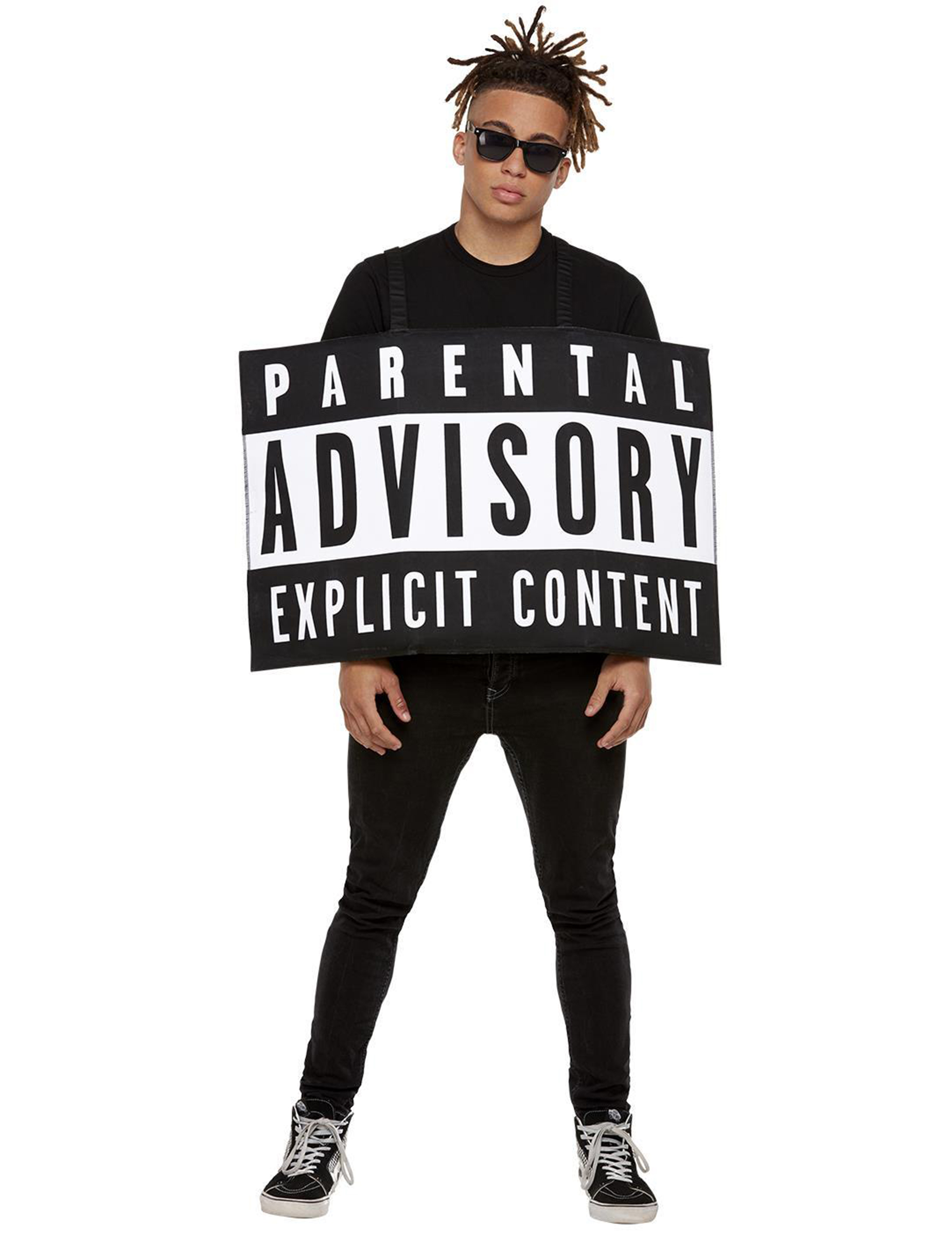 Humorvolles Kostümaccessoire Parental Advisory für Erwachsene Humorvolles Kostümaccessoire Parental Advisory für Erwachsene von SMIFFY'S