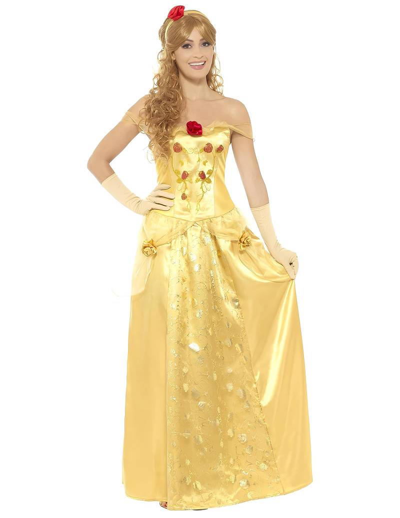 Langes Prinzessinnenkleid für Damen gelb von SMIFFY'S