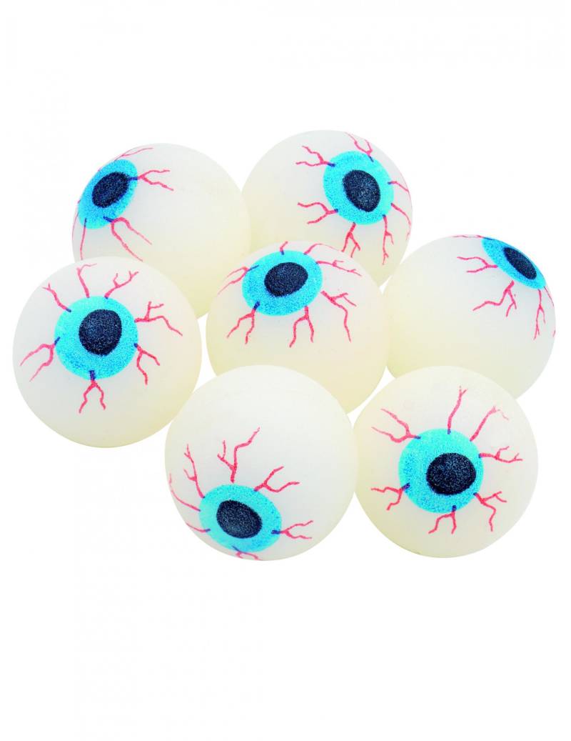 Leuchtball Auge Halloween Party-Deko Flummiball lila-blau 2,5cm von SMIFFY'S