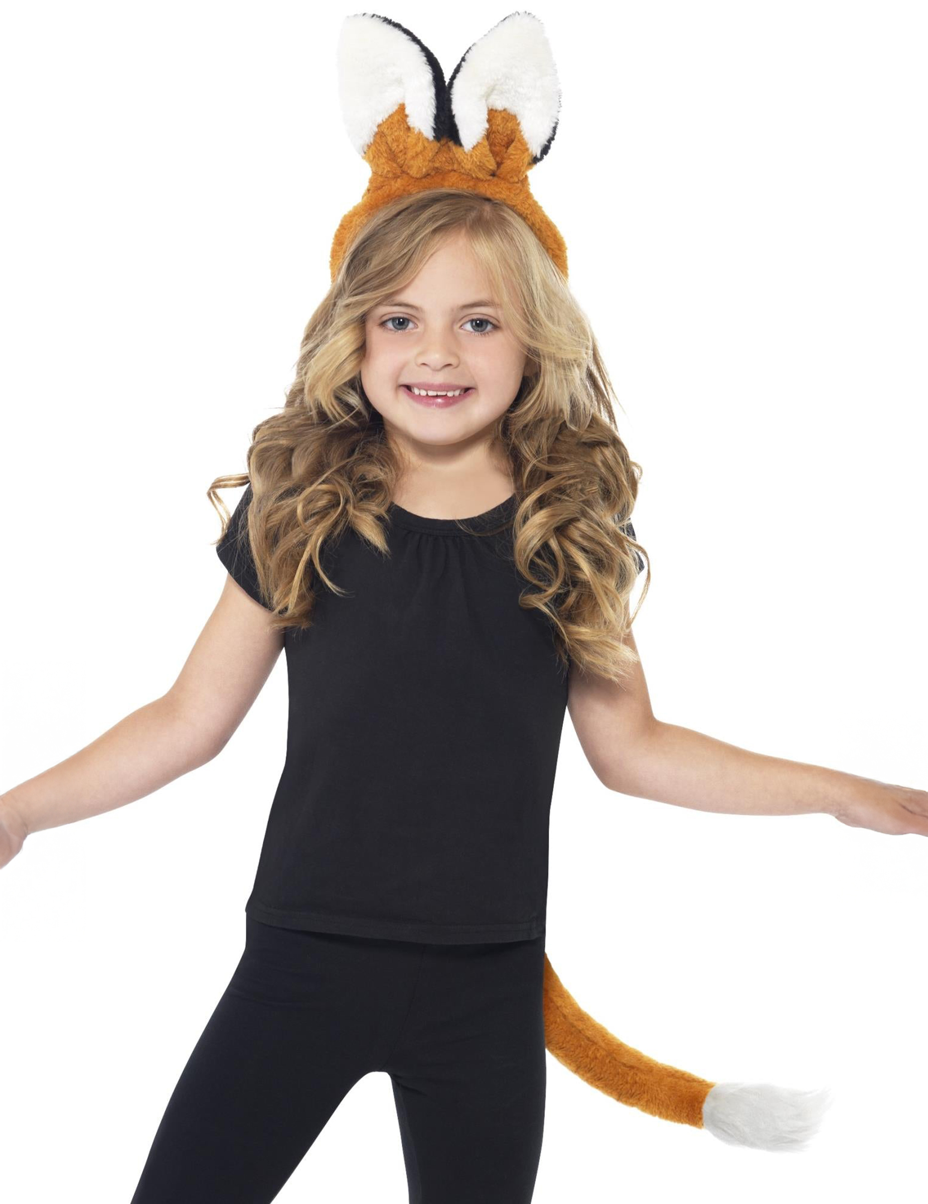 Niedliches Fuchs Kostüm-Set für Kinder 2-teilig rotbraun-weiss-schwarz Niedliches Fuchs Kostüm-Set für Kinder 2-teilig rotbraun-weiss-schwarz von SMIFFY'S