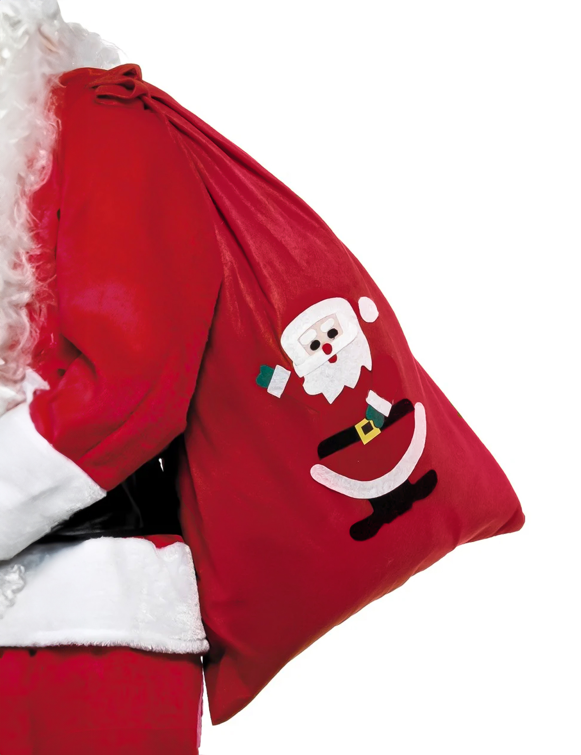 Nikolaus Sack Weihnachten rot-weiss-schwarz von SMIFFY'S