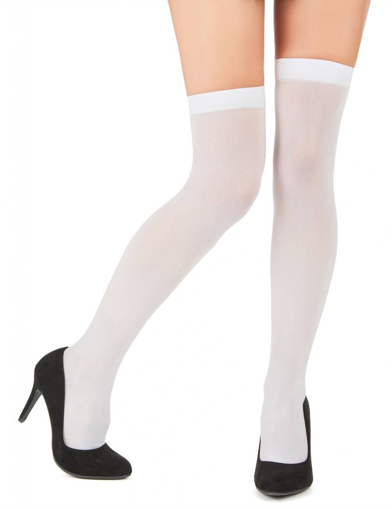 Overknees weiß von SMIFFY'S