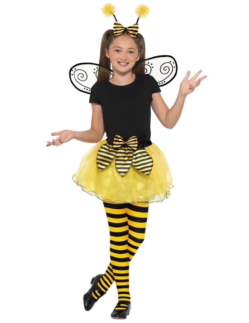 Süsse Biene Mädchenkostüm gelb-schwarz von SMIFFY'S