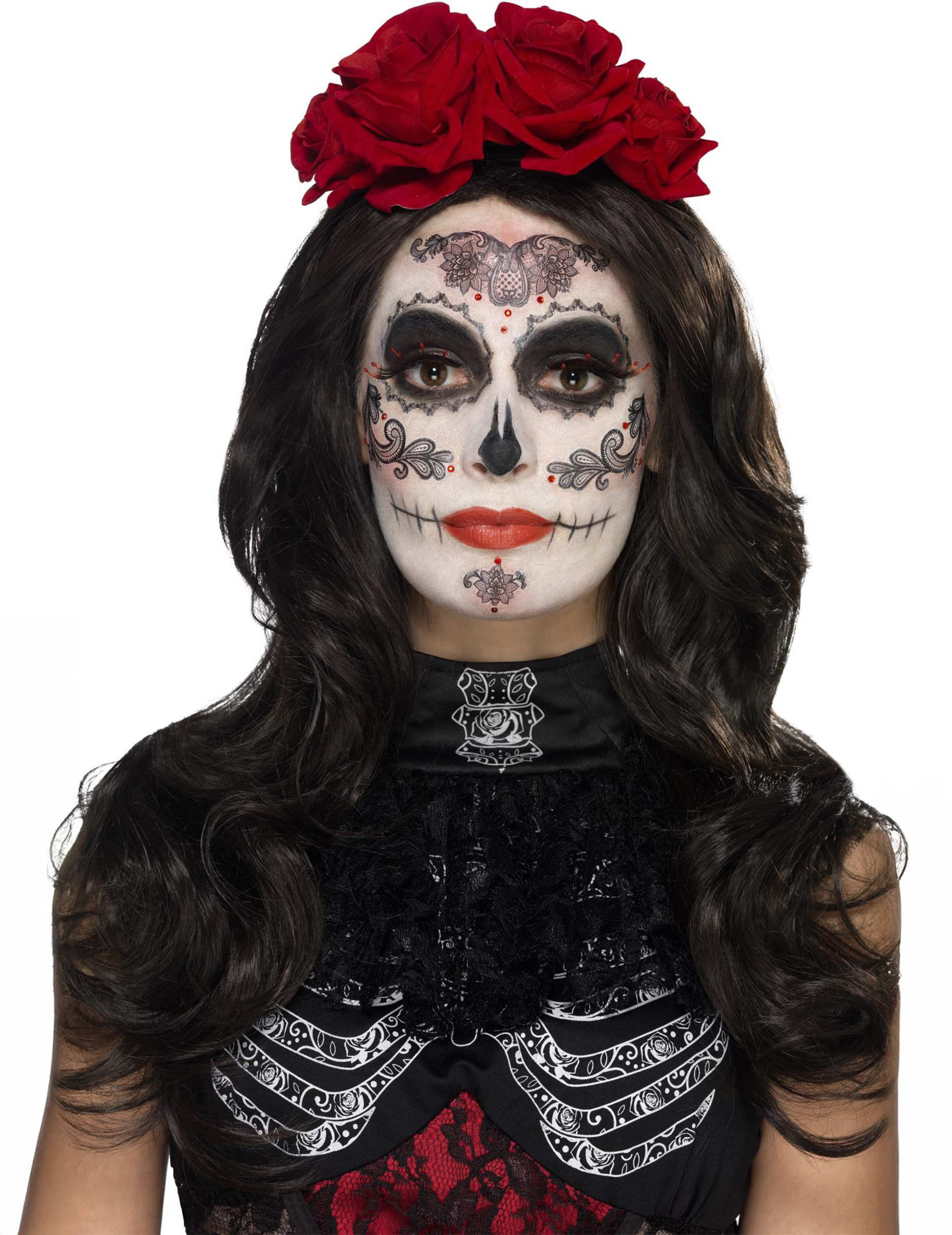 Tag der Toten Halloween Schmink-Set bunt Tag der Toten Halloween Schmink-Set bunt von SMIFFY'S