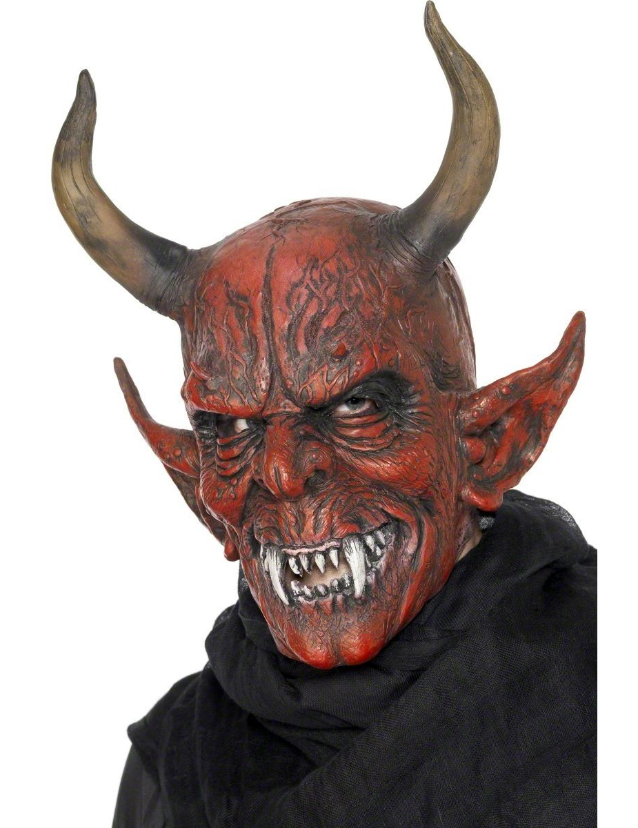Teuflische Dämonen-Maske rot von SMIFFY'S