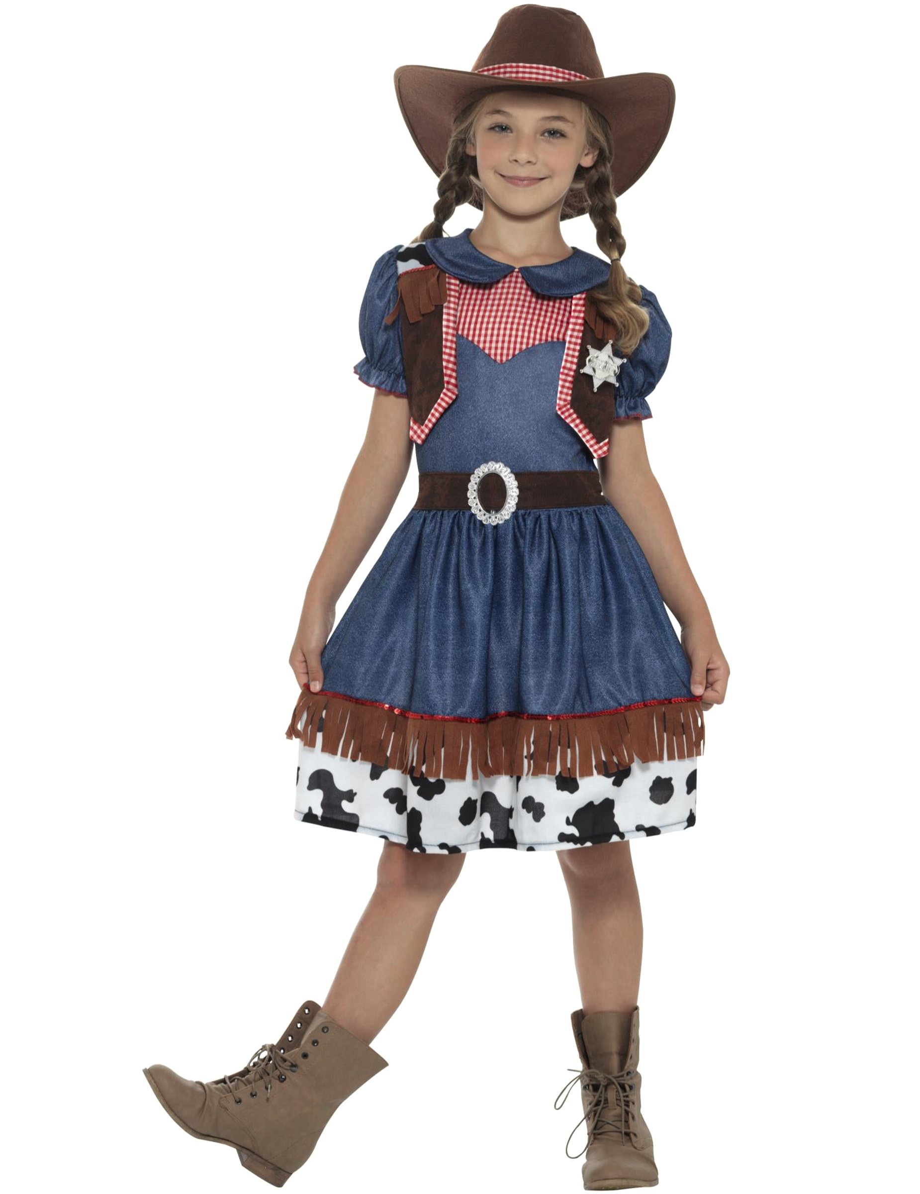 Texanisches Cowgirl-Mädchenkostüm von SMIFFY'S