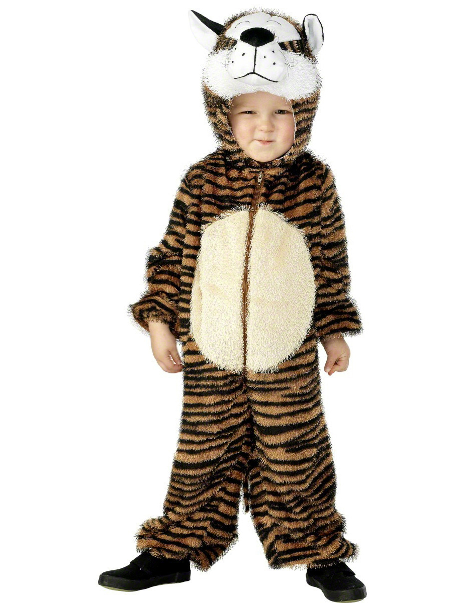 Tiger Kinder-Kostüm schwarz-braun von SMIFFY'S