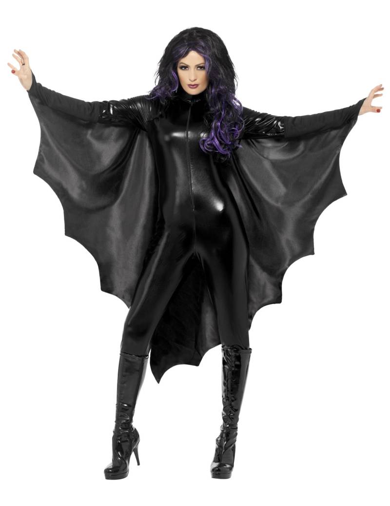 Vampir Fledermaus Flügel Cape schwarz von SMIFFY'S