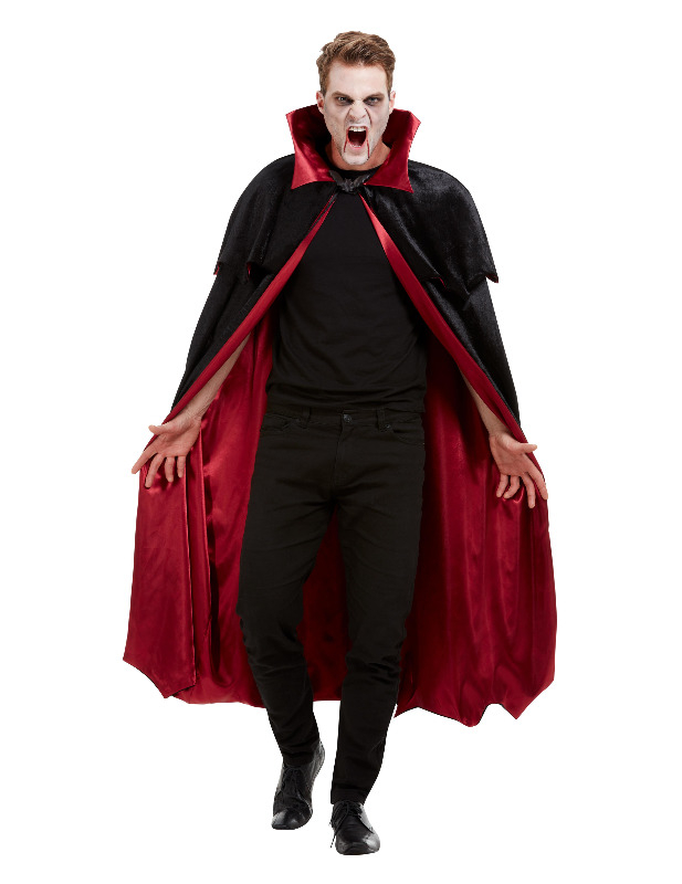Vampir-Umhang Halloween-Accessoire schwarz-rot von SMIFFY'S