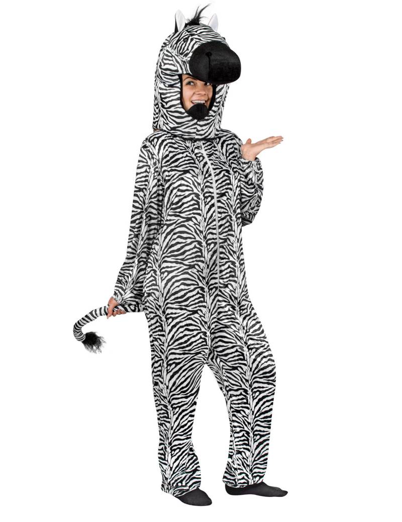 Zebra Kostüm schwarz-weiss von SMIFFY'S