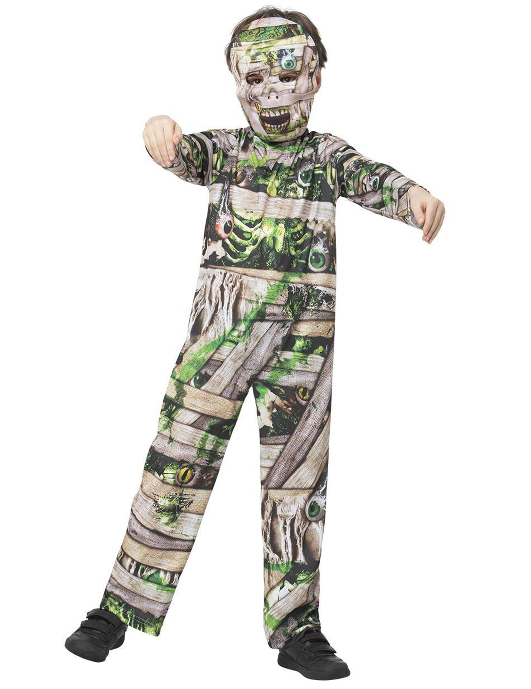 Zombie-Mumie Kinderkostüm grün von SMIFFY'S