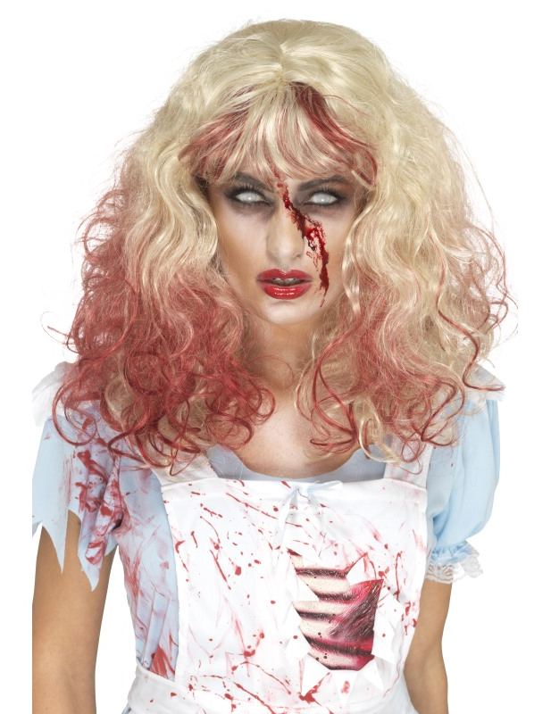 Zombie-Perücke für Damen rot-blond von SMIFFY'S