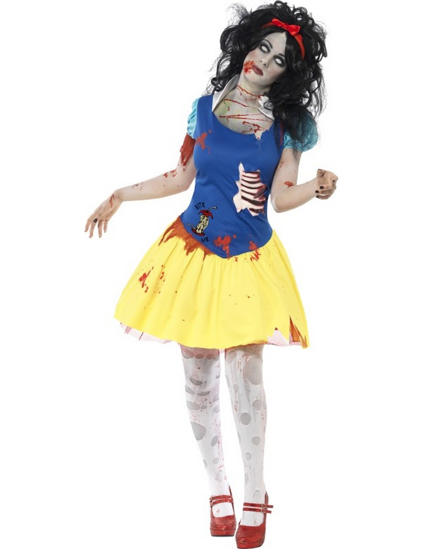 Zombie Schneewittchen Halloween Damenkostüm blau-gelb-rot Zombie Schneewittchen Halloween Damenkostüm blau-gelb-rot von SMIFFY'S