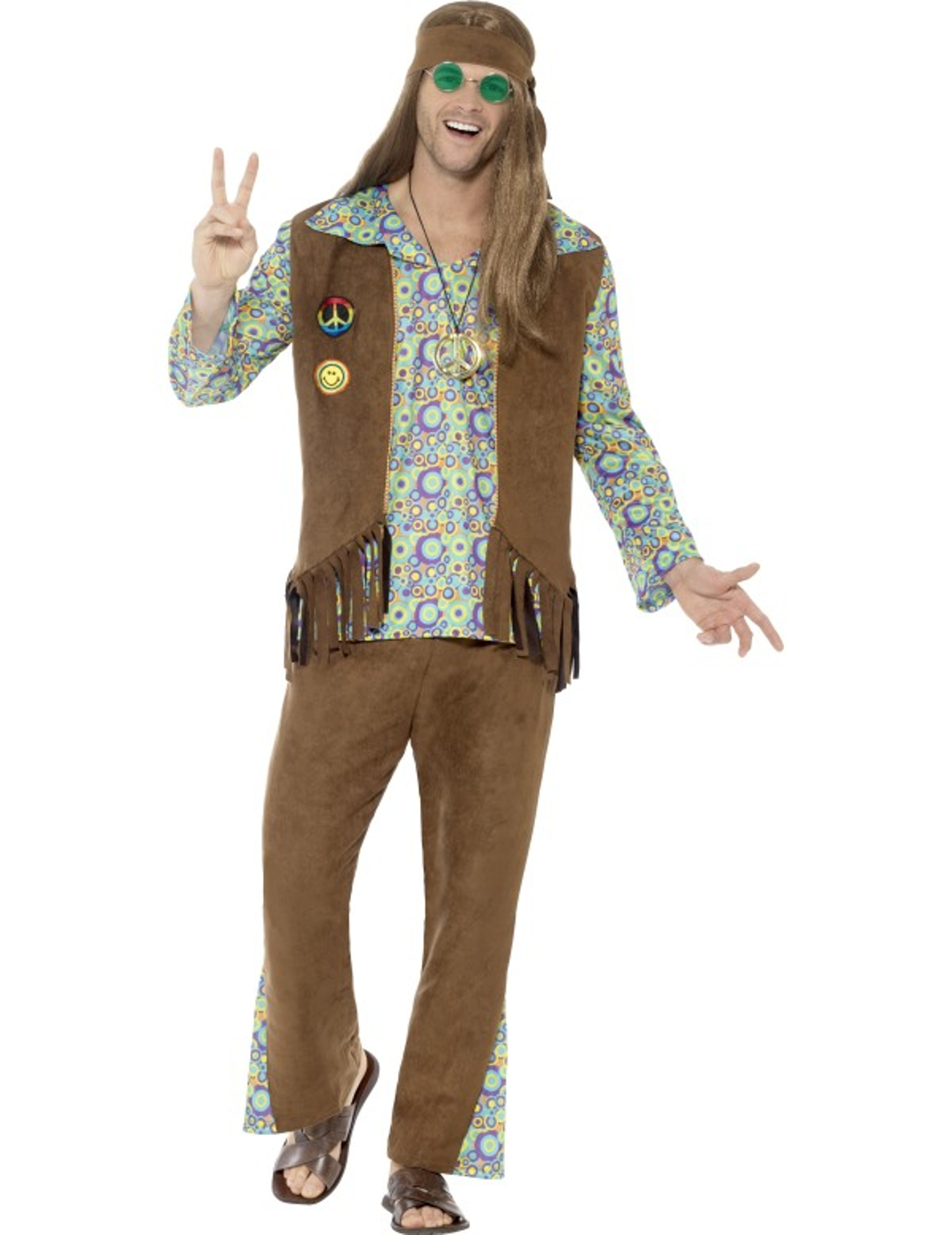 60er Jahre Hippie-Kostüm Herren von SMIFFY'S