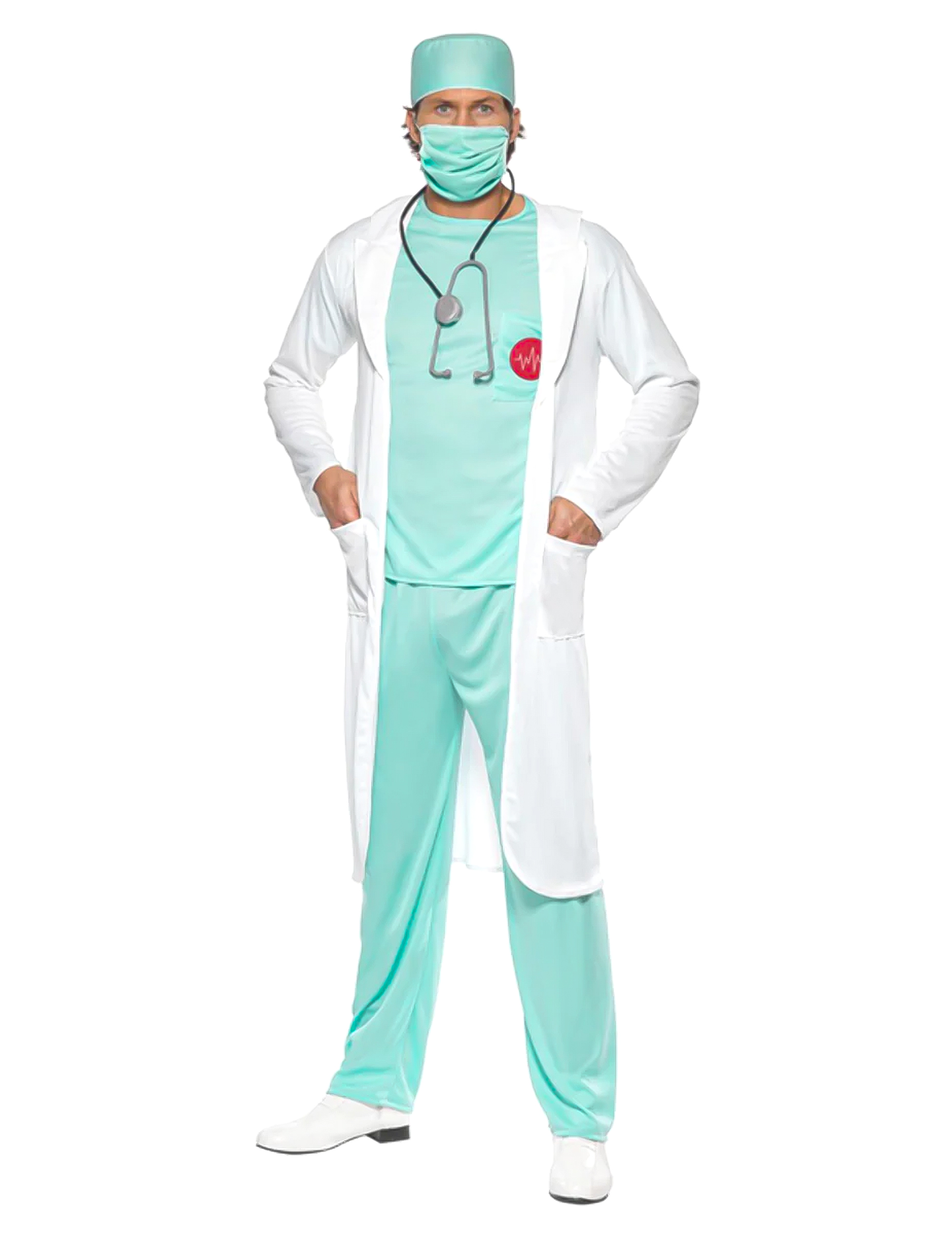 Arzt-Kostüm Berufskostüm für Fasching blau-weiss Arzt-Kostüm Berufskostüm für Fasching blau-weiss von SMIFFY'S
