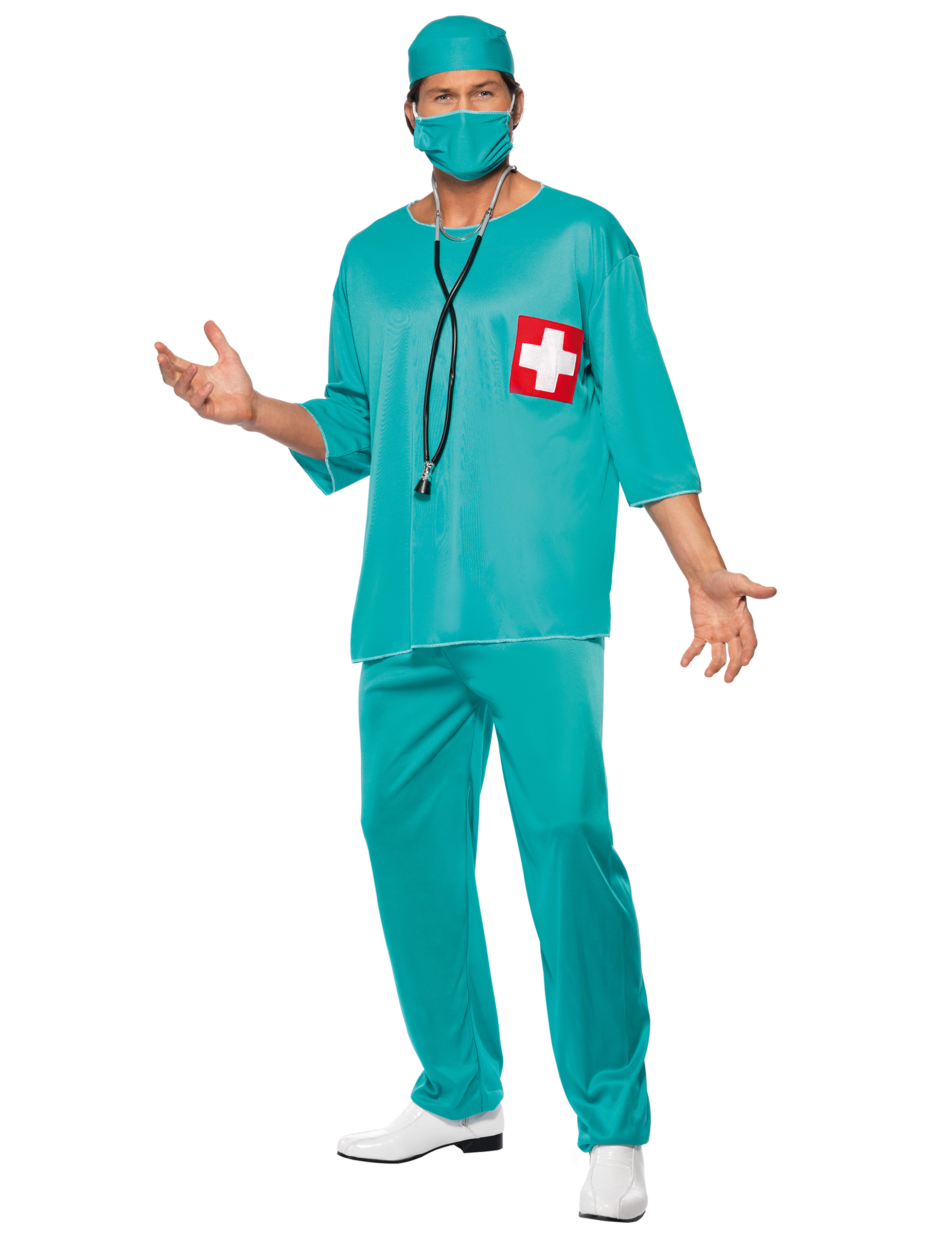 Chirurg Kostüm Doktor türkis von SMIFFY'S