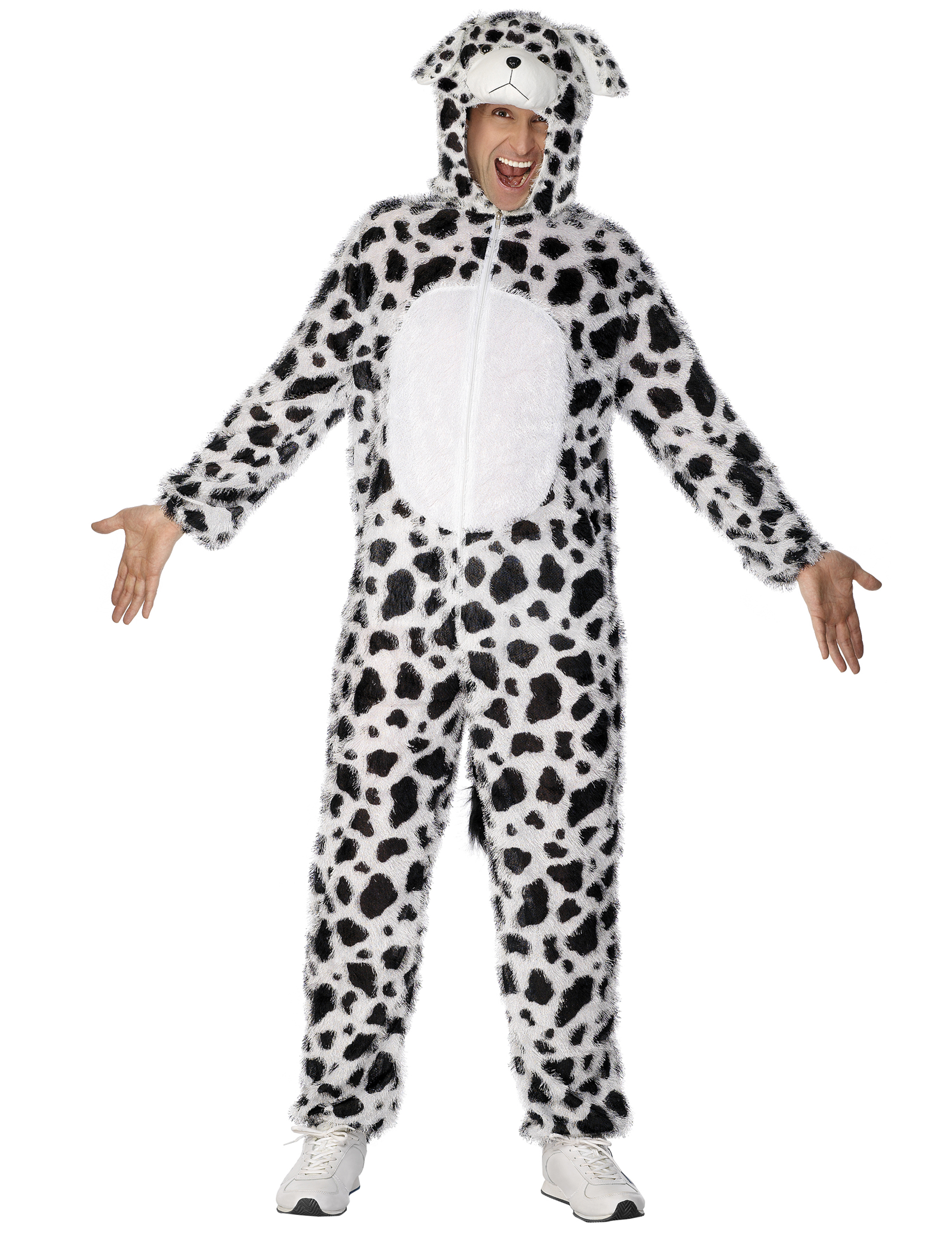 Dalmatiner Plüschkostüm Tierkostüm unisex schwarz-weiss Dalmatiner Plüschkostüm Tierkostüm unisex schwarz-weiss von SMIFFY'S
