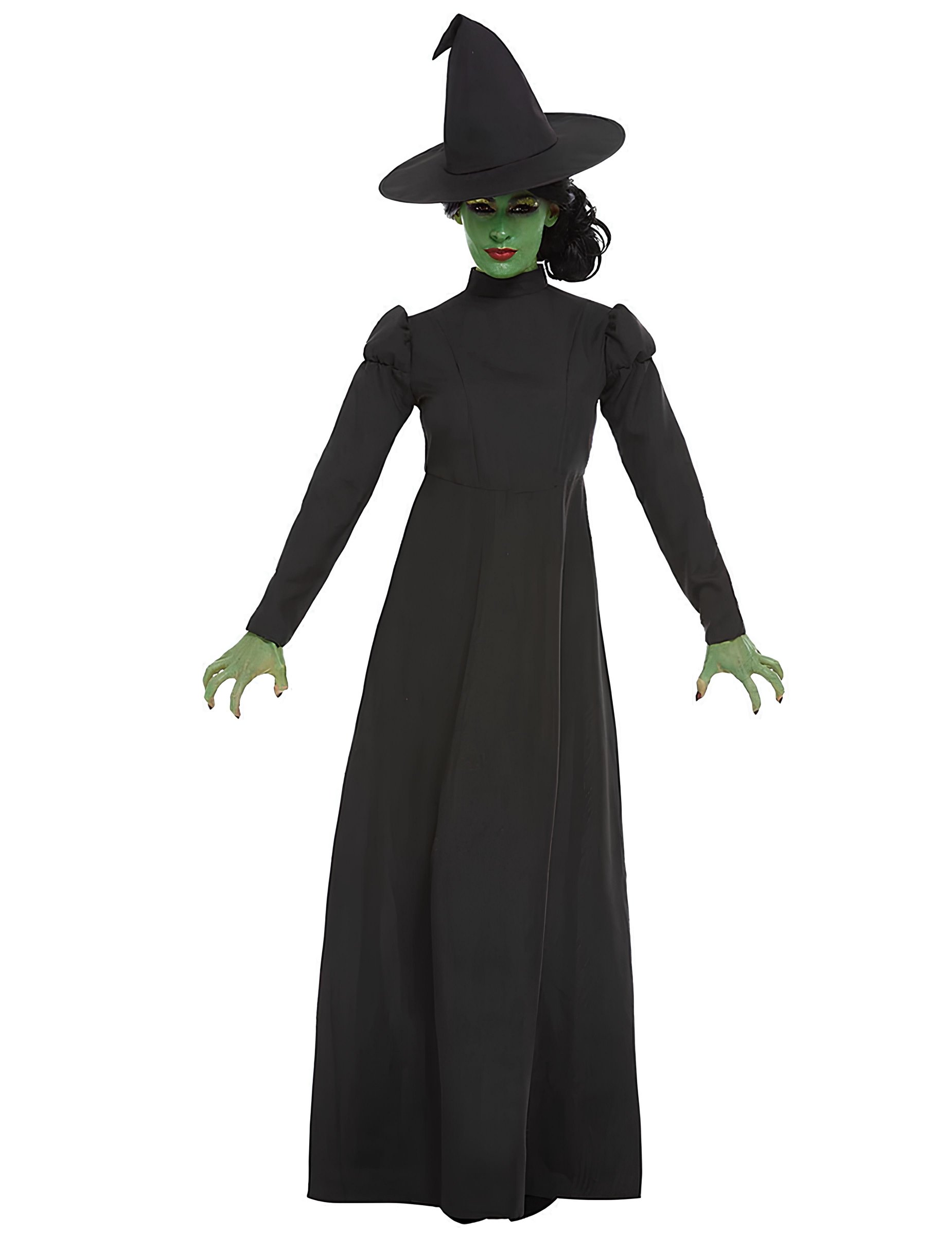 Einfaches Hexenkostüm für Damen Halloween-Kostüm schwarz Einfaches Hexenkostüm für Damen Halloween-Kostüm schwarz von SMIFFY'S