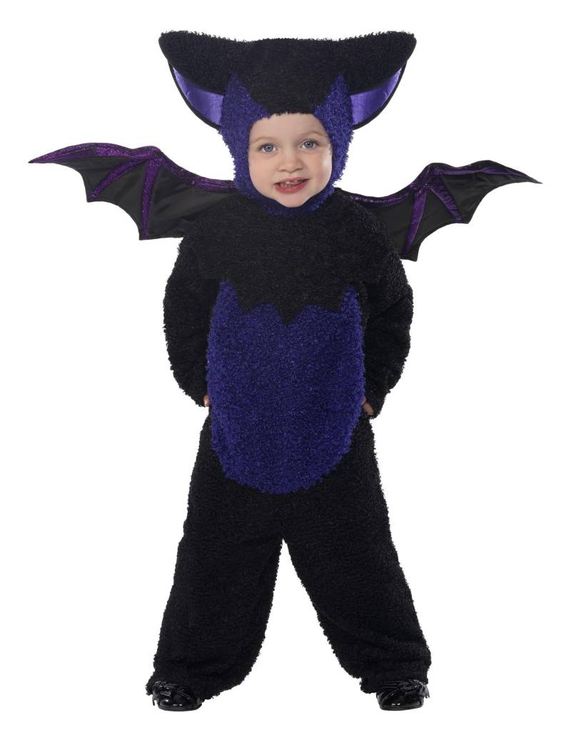 Fledermaus Halloween-Kinderkostüm schwarz-lila von BCI