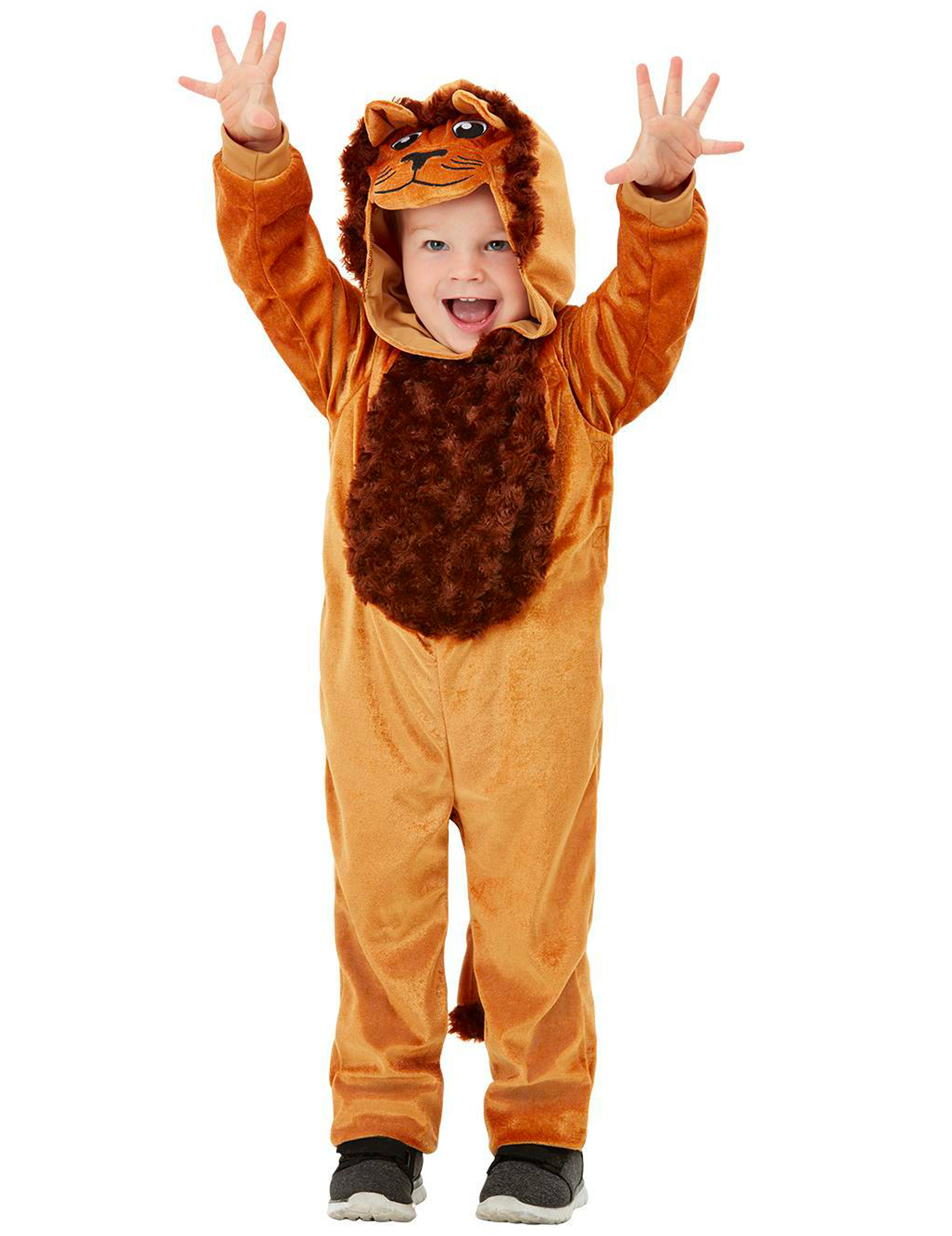 Löwe-Kostüm für Kleinkinder Tier-Overall braun von SMIFFY'S