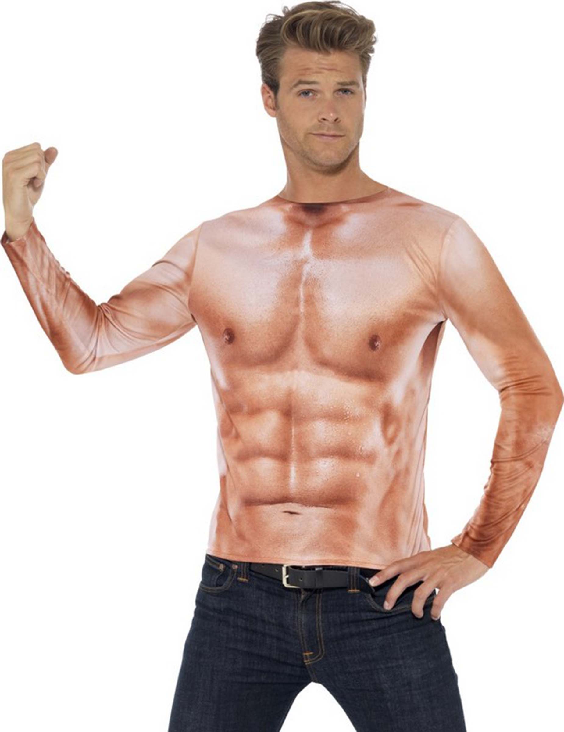 Muskelshirt Sixpack beige Muskelshirt Sixpack beige von SMIFFY'S